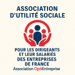 Logo de l'Association OptiEntreprise, utilité sociale.