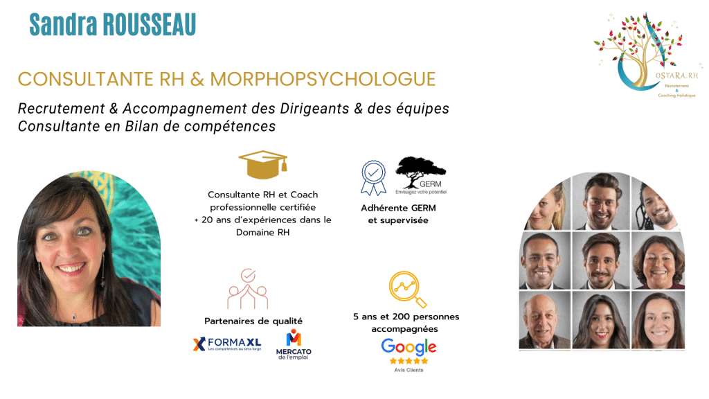 Consultante RH et morphopsychologue professionnelle.
