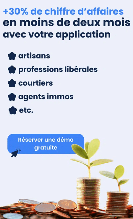 Augmentez chiffre affaires rapidement avec application professionnelle.