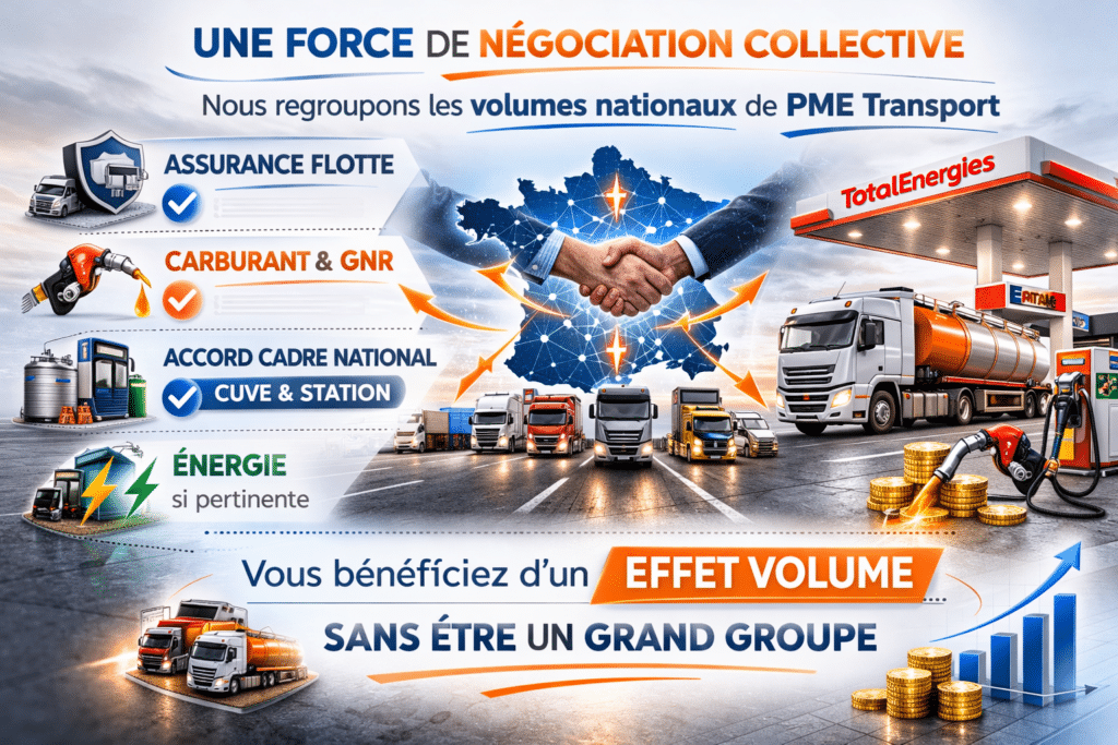 Négociation collective pour PME transport.