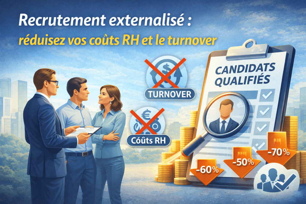 Réduisez turnover et coûts RH avec recrutement externalisé.