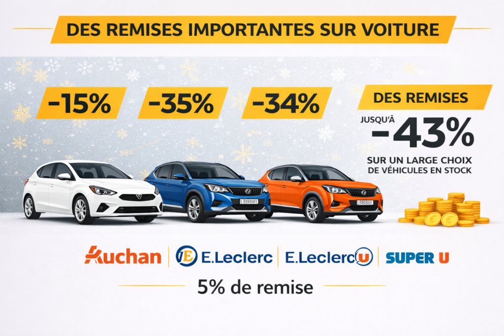 Voitures en promotion avec remises importantes