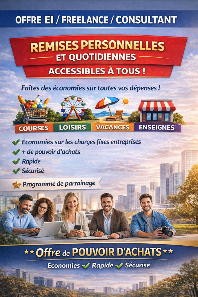 Offres économiques pour freelancers et consultants.