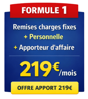 Offre Formule 1, 219€ par mois.