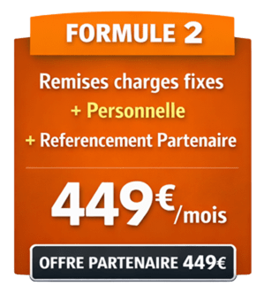 Offre partenaire avec remises et référencement, 449€/mois.