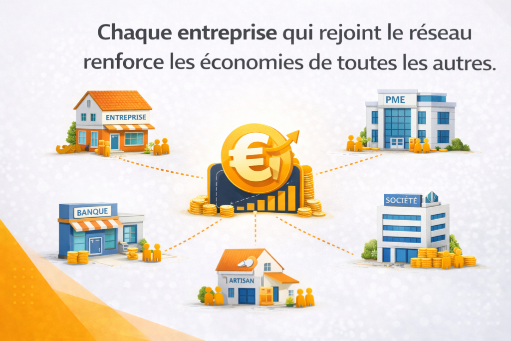 Réseau économique interconnecté des entreprises